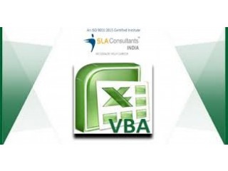 Attend Best VBA Macros Training Course at SLA Consultants India
