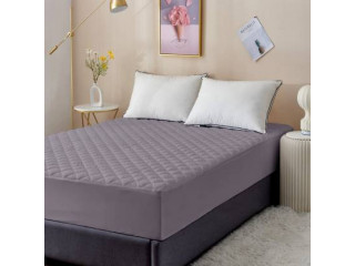 Dream Care Fitted Single Size Waterproof Mattress Cover (Grey)