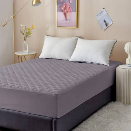 dream-care-fitted-single-size-waterproof-mattress-cover-grey-big-0