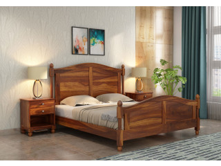 Buy Wooden Bed without Storage - PlusOne India