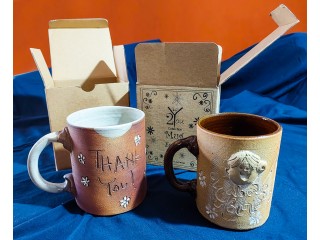Ceramics Handmade Pottery Thankyou Mugs