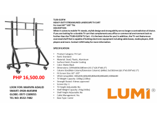 Lumi TV Cart/Troller Heavy Duty