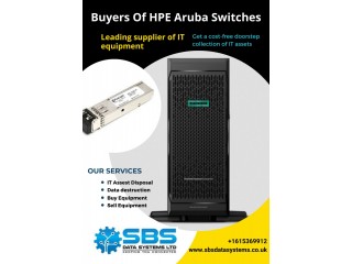 Get a cost-free doorstep collection of IT assets with the leading Buyers of HPE Aruba Switches