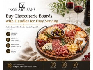 Buy Charcuterie Boards with Handles for Easy Serving | Inox Artisans