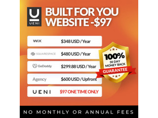 We build your website or e-commerce store in 3 days! One-time payment of $97. No hidden fees.