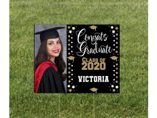High Quality Personalized graduation decorations available only at the Brat Shack